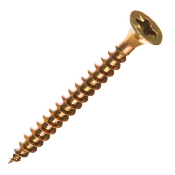 Саморез универсальный Tech-KREP 3,5х35 желтый цинк потайная головка [коробка 200шт]