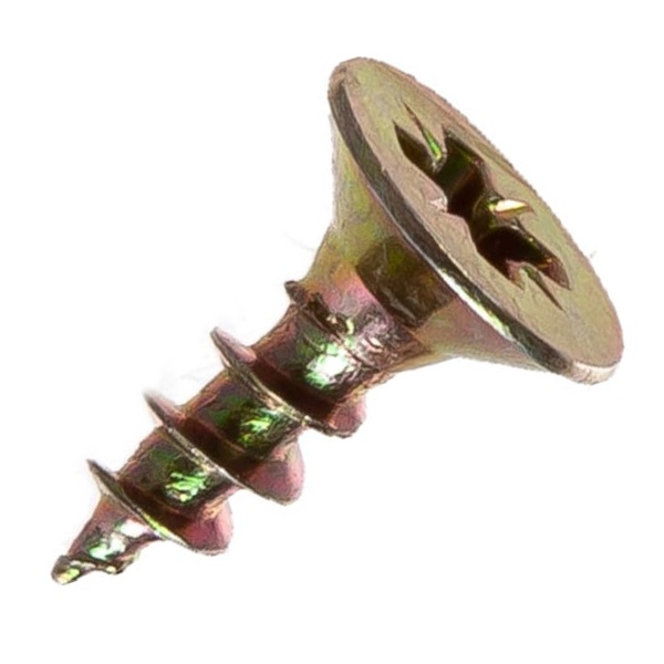 Саморез универсальный Tech-KREP 4,0х12 желтый цинк потайная головка [коробка 200шт]