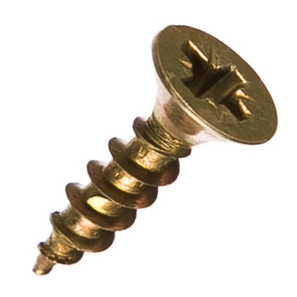 Саморез универсальный Tech-KREP 4,0х16 желтый цинк потайная головка [коробка 200шт]