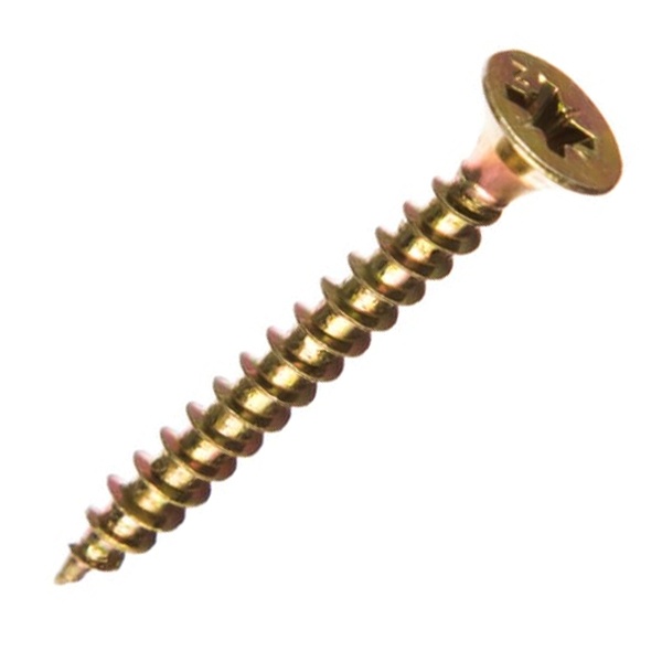 Саморез универсальный Tech-KREP 4,0х35 желтый цинк потайная головка [коробка 200шт]