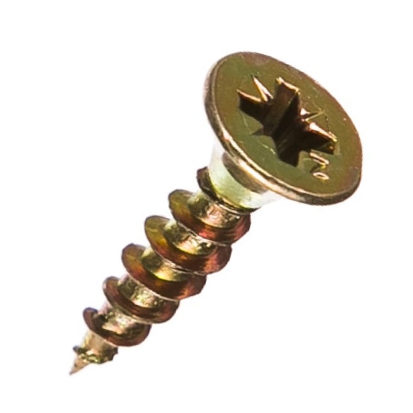 Саморез универсальный Tech-KREP 4,5х20 желтый цинк потайная головка [коробка 200шт]