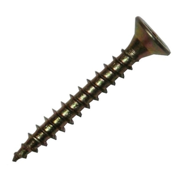 Саморез универсальный Tech-KREP 5,0х35 желтый цинк потайная головка [коробка 200шт]