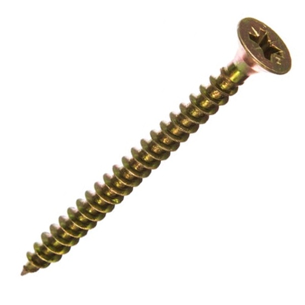 Саморез универсальный Tech-KREP 6,0х70 желтый цинк потайная головка [коробка 75шт]