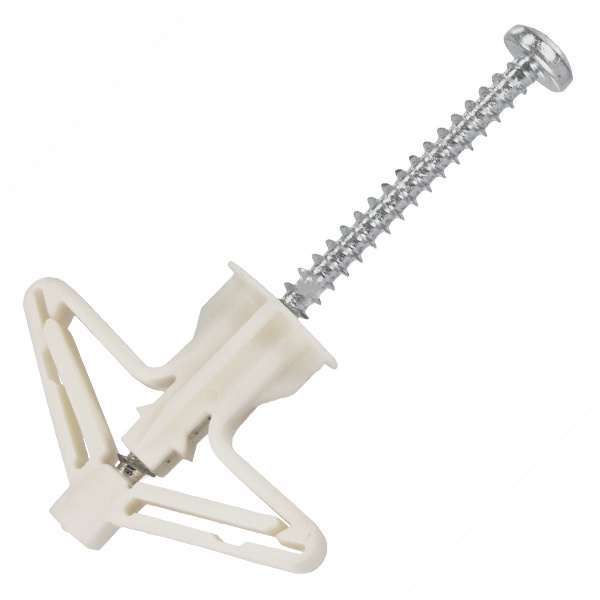 Дюбель Sormat Бабочка 10х60 для гипсокртона с шурупом нейлоновые (OLA) [пакет 100шт]