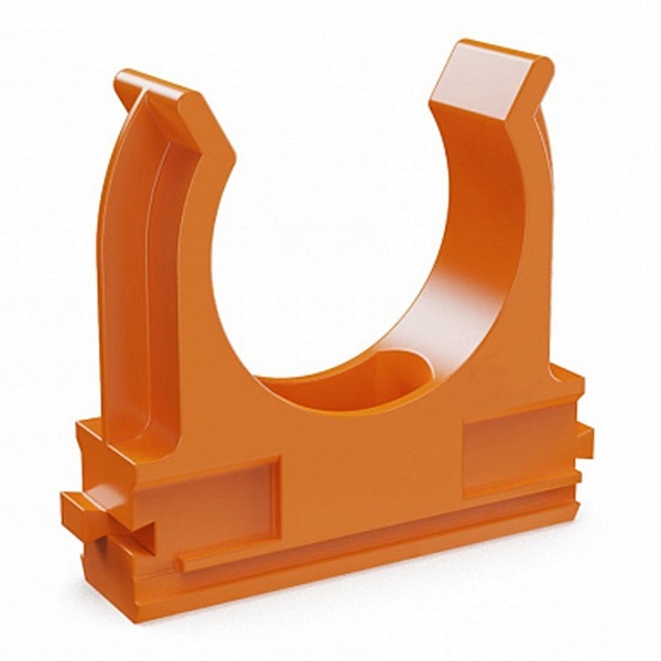 Крепёж-клипса Промрукав для труб 25 мм оранжевая [уп.100шт]