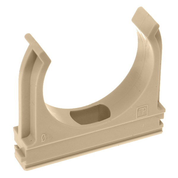 Крепёж-клипса для труб Промрукав 16 мм под дерево сосна [уп.100шт]