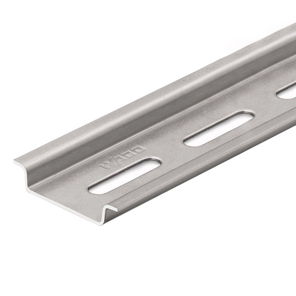 DIN-рейка WAGO 2000х35х7.5мм с отверстиями оцинкованная