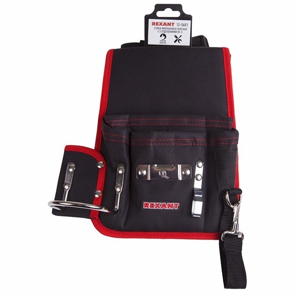 Сумка монтажника Rexant поясная с 5 отделениями RE-5