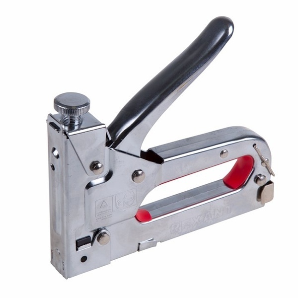 Степлер строительный Rexant металлический для трех видов скоб тип 140, 36, 300