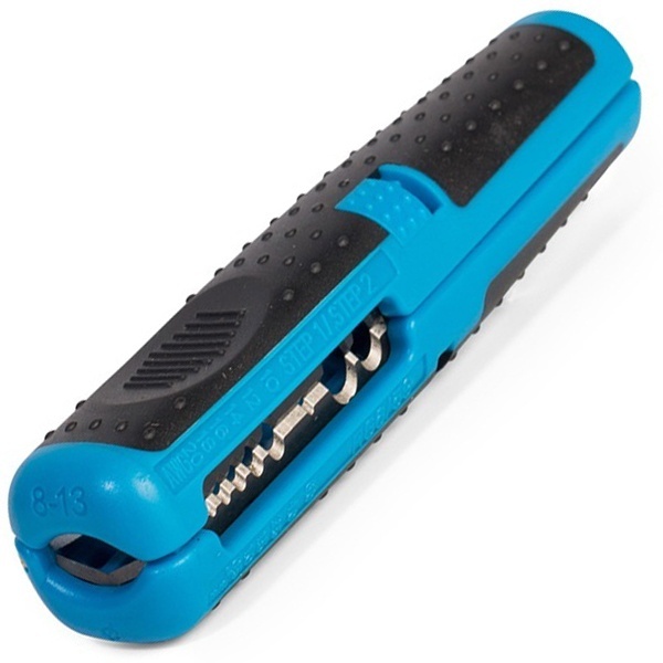 Инструмент КВТ для снятия оболочки с круглых кабелей 8-13мм стриппер WS-09