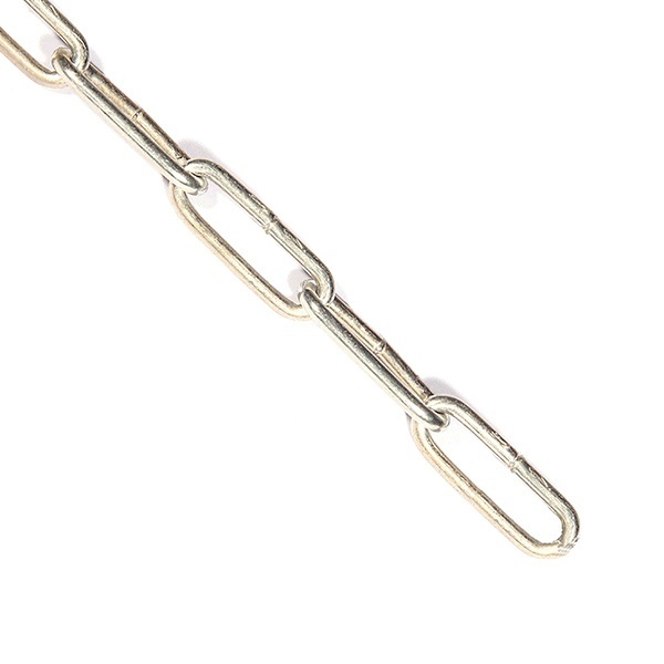 Цепь Партнер DIN763 4мм длиннозвенная оцинкованная (50м)