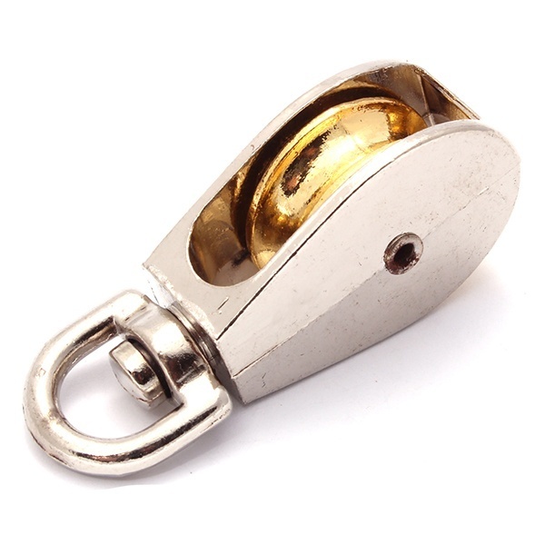 Блок для троса одинарный Партнер 40мм металлический шкив (трос 9мм) оцинкованный