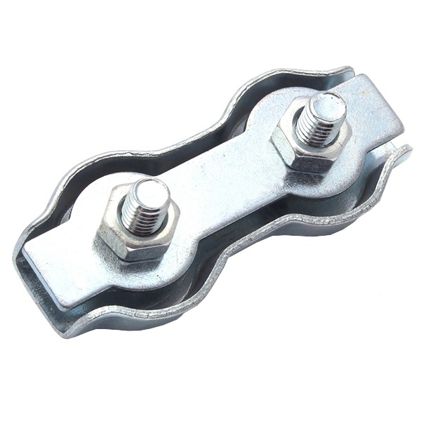 Зажим стальной Партнер 4мм Duplex для троса оцинкованный