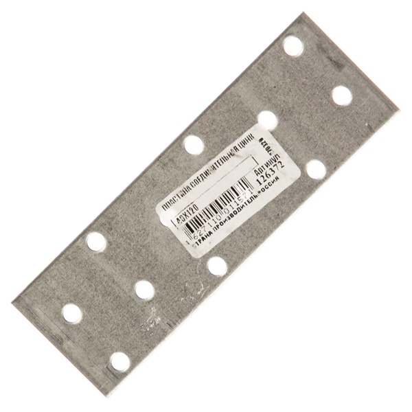 Пластина соединительная Tech-KREP 40х120x2,0мм оцинкованная