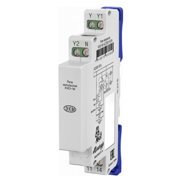 Импульсное реле освещения Меандр РИО-1М 16А 230В АС на DIN-рейку