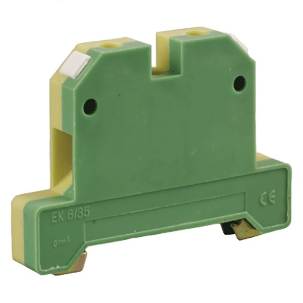 Клеммник ИЭК ЗНИ-35PEN 35мм2 (JXB-земля) 125А желто-зеленый