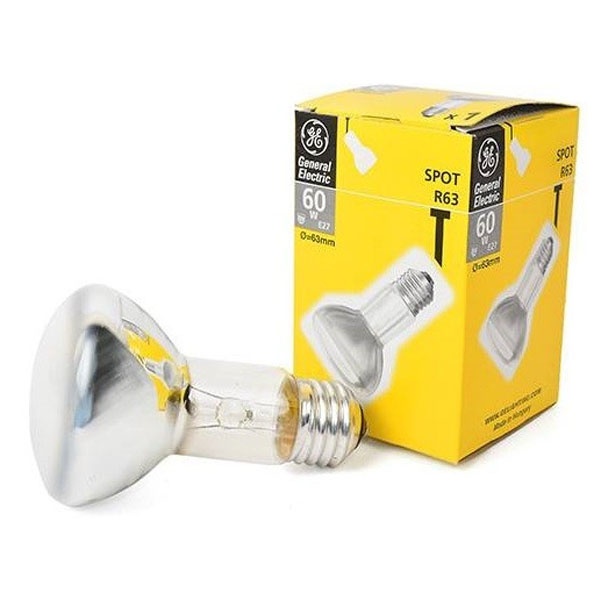 Лампа накаливания зеркальная General Electric R63 60W 220V E27 D63mm