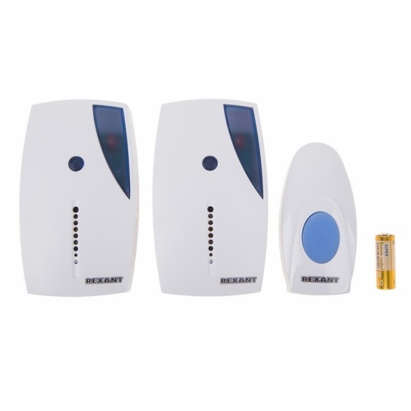 Беспроводной дверной звонок Rexant RX-5 два звонка с одной кнопкой IP44