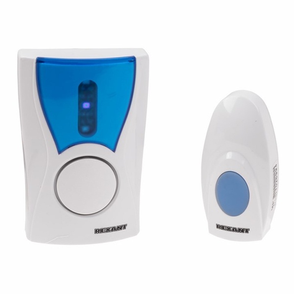 Беспроводной дверной звонок Rexant RX-6 питание от розетки 220 вольт с кнопкой IP44