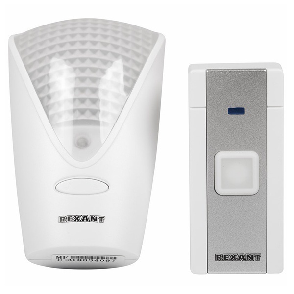 Беспроводной дверной звонок Rexant RX-7 питание от розетки 220 вольт с кнопкой