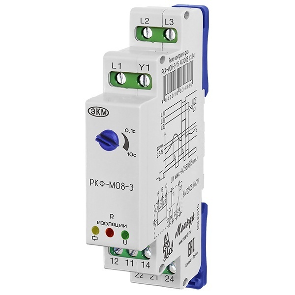 Реле контроля фаз Меандр РКФ-М08-3-15 AC 400В УХЛ4 защита электродвигателей крановых установок