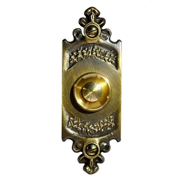 Кнопка звонка Zamel (медь) с овальной табличкой