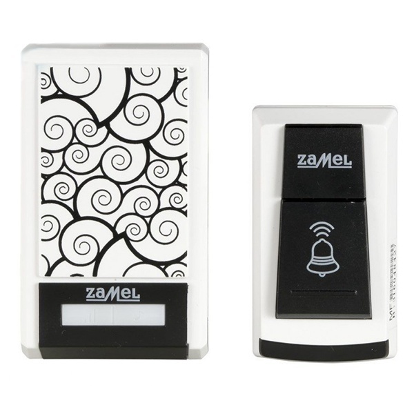Беспроводной дверной звонок Zamel TANGO 100м, питание от батареек,