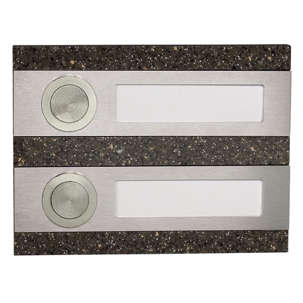 Кнопка звонка Zamel 2-я декоративная прямоугольная