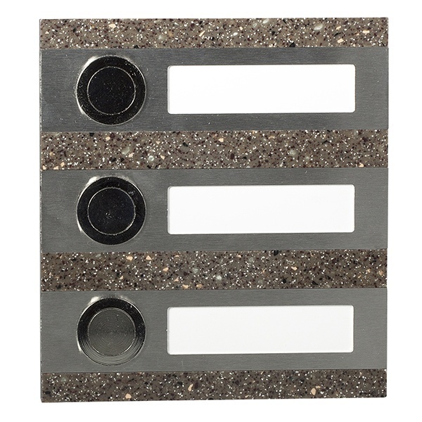 Кнопка звонка Zamel 3-я декоративная прямоугольная