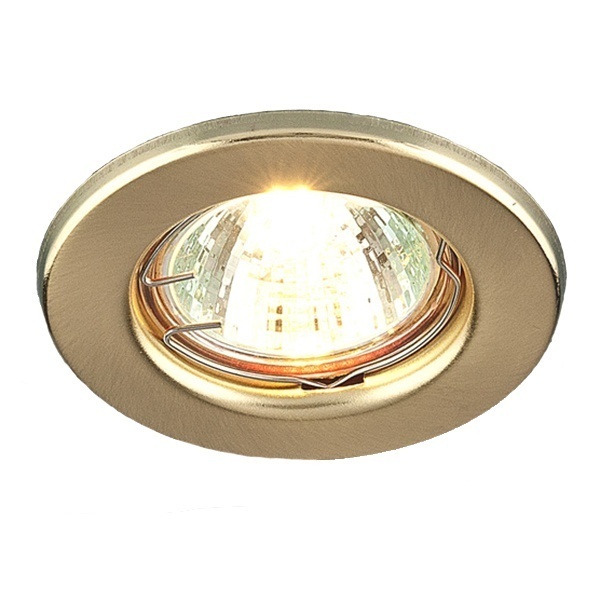 Светильник Feron DL10/DL3201 точечный MR16 G5.3/GU5.3 золото н/п штампованный