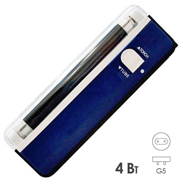 Детектор для проверки денег Feron MC2 4W G5 1LED L165x58x25mm черное стекло