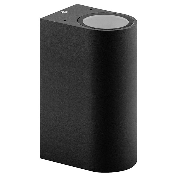 Светильник садово-парковый Техно Feron DH015 230V 2xGU10 81x150x92mm черный без лампы