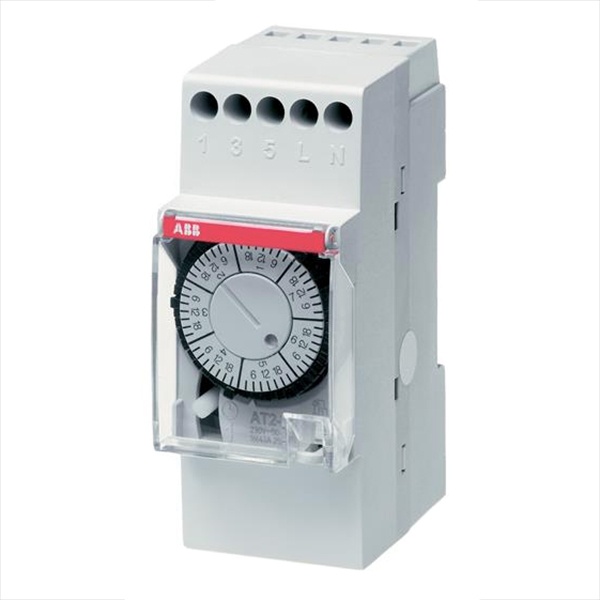 Реле времени недельное ABB AT2e-7R 16А 1НО/НЗ с резервным питанием 150 часов 2 модуля