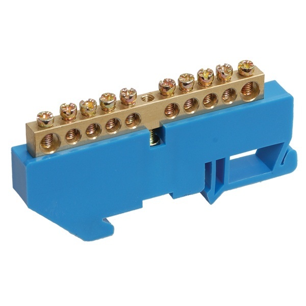 Шина ИЭК N (ноль) на DIN-изол ШНИ-8х12-8-Д-С