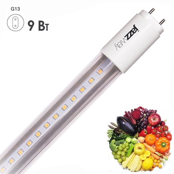 Лампа светодиодная для продуктов JazzWay 9W 220V G13 L600mm (овощи, фрукты)