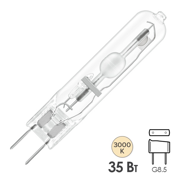 Лампа металлогалогенная Osram HCI-TC 35W/830 3000K WDL POWERBALL G8.5 (МГЛ)