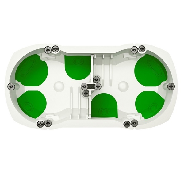 Коробка установочная Multifix Air Schneider Electric d 67 глубина 40 мм 2-постовая герметичная IP40