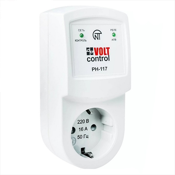 Реле напряжения Новатек РН-117 однофазное нерегулируемое 16А под розетку