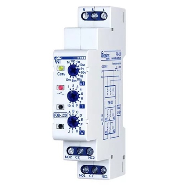 Реле времени Новатек РЭВ-120