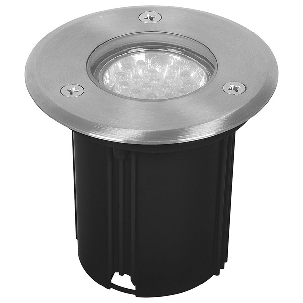 Светильник тротуарный/грунтовый Feron 3732 7W 230V MR16 G5.3/GU5.3 белый круг