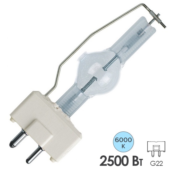 Лампа специальная газоразрядная Osram HTI 2500W/SE (2500W/SE XS/2500W) G22 6000K