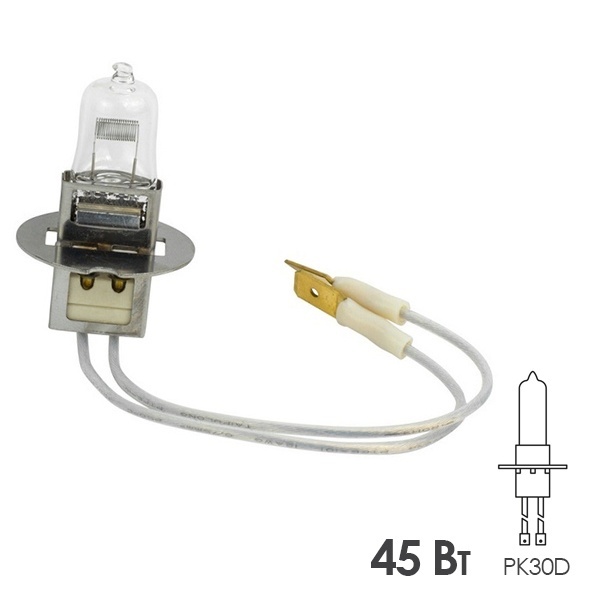 Лампа специальная галогенная Osram 64319 Z/C 45-15 45W 6.6A PK30d (для аэропортов)