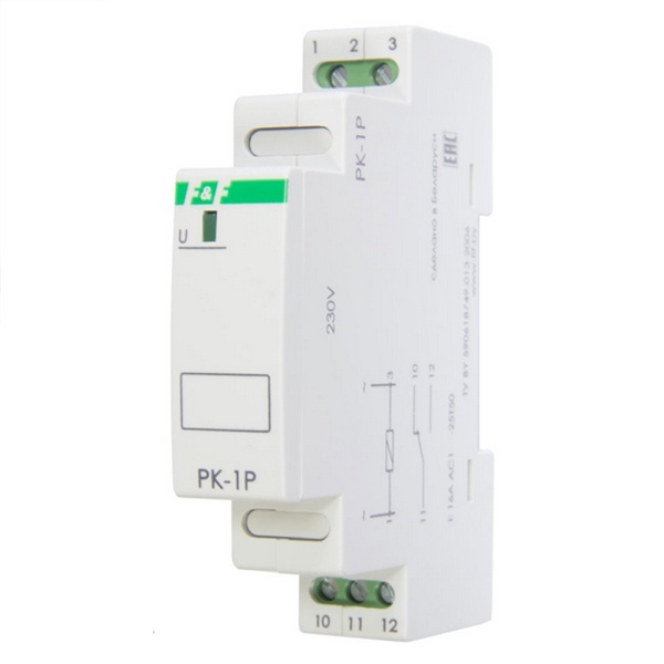 Реле промежуточное Евроавтоматика PK-1P 230V AC 16A, 1NO/NC