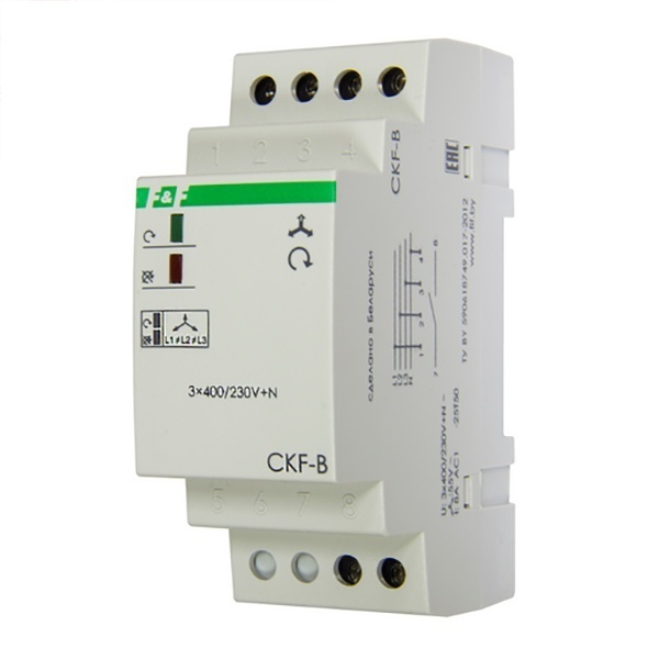 Реле контроля наличия/асимметрии/чередования фаз CKF-B асимметрия 55В, задержка отключения 3-5с, 1NO