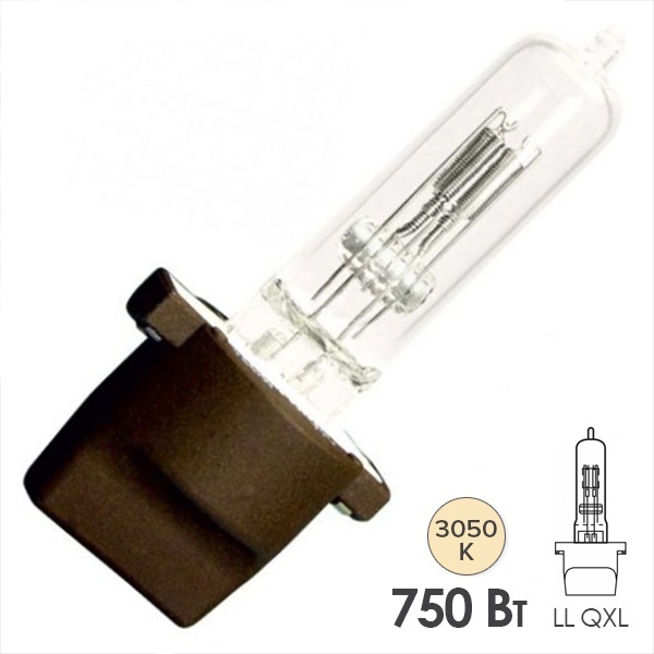 Лампа специальная галогенная Osram 93721 LL QXL 750W 77V 1500h 3050K