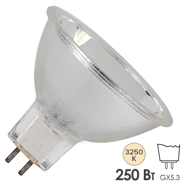 Лампа специальная галогенная Osram 93653 ELC/3H 250W 24V GX5.3 300h (SYLVANIA 0061741; GE 15377)