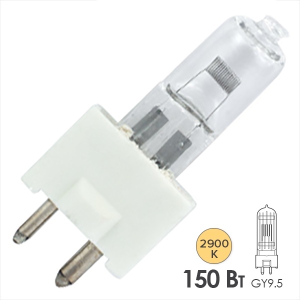 Лампа специальная галогенная Osram 64643 FDS A1/262 150W 24V GY9.5 100h (GE 37695)