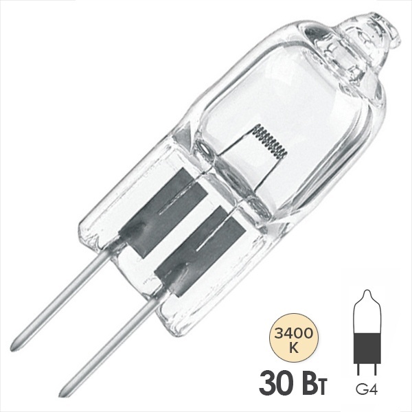 Лампа специальная галогенная Osram 64265 HLX 30W 6V G4 100h (PHILIPS 5761)