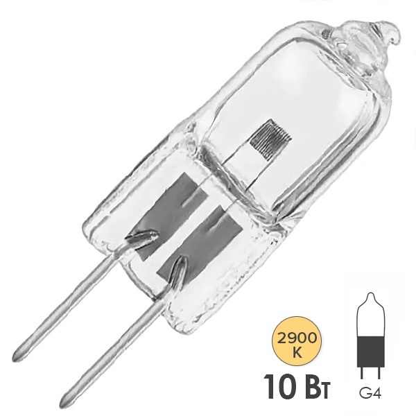 Лампа специальная галогенная Osram 64223 M/43 10W 6V G4 300h