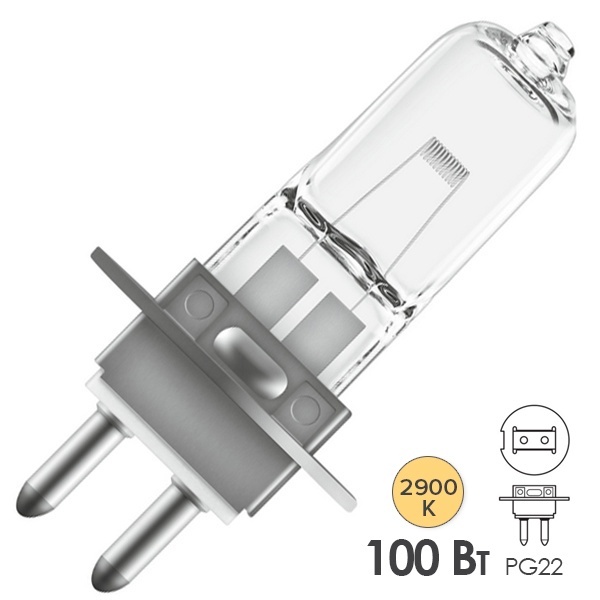 Лампа специальная галогенная Osram 64621 HLX 100W 12V PG22 2000h